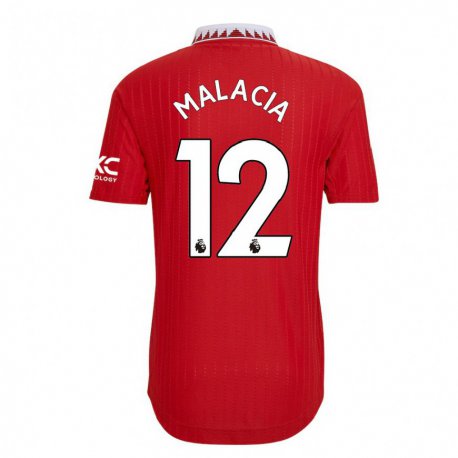 Kandiny Lapset Tyrell Malacia #12 Punainen Kotipaita 2022/23 Lyhythihainen Paita T-paita