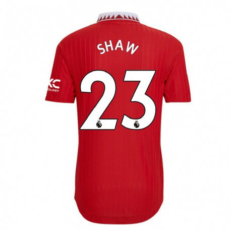 Kandiny Lapset Luke Shaw #23 Punainen Kotipaita 2022/23 Lyhythihainen Paita T-paita