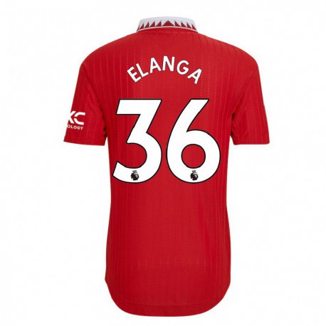 Kandiny Lapset Anthony Elanga #36 Punainen Kotipaita 2022/23 Lyhythihainen Paita T-paita