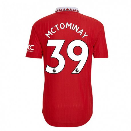 Kandiny Lapset Scott Mctominay #39 Punainen Kotipaita 2022/23 Lyhythihainen Paita T-paita
