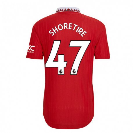 Kandiny Lapset Shola Shoretire #47 Punainen Kotipaita 2022/23 Lyhythihainen Paita T-paita