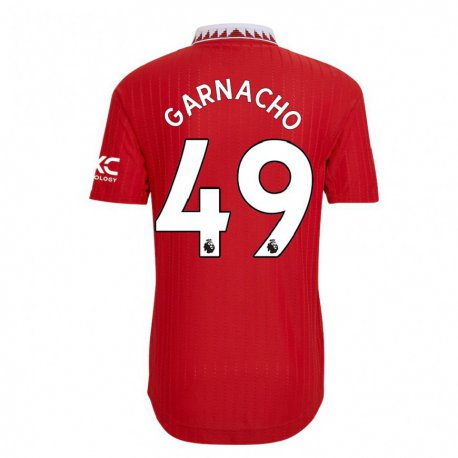 Kandiny Lapset Alejandro Garnacho #49 Punainen Kotipaita 2022/23 Lyhythihainen Paita T-paita