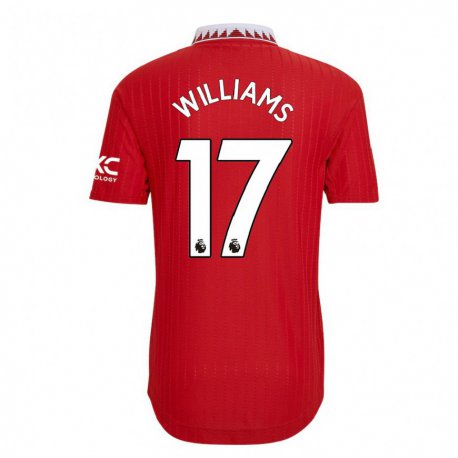 Kandiny Lapset Rachel Williams #17 Punainen Kotipaita 2022/23 Lyhythihainen Paita T-paita