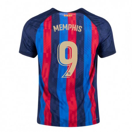 Kandiny Lapset Memphis Depay #9 Sininen Scarlet Kotipaita 2022/23 Lyhythihainen Paita T-paita
