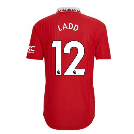 Kandiny Lapset Hayley Ladd #12 Punainen Kotipaita 2022/23 Lyhythihainen Paita T-paita
