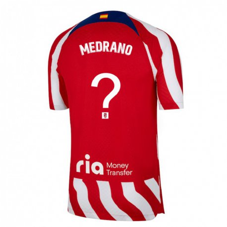 Kandiny Lapset Fernando Medrano #0 Punainen Valkoinen Sininen Kotipaita 2022/23 Lyhythihainen Paita T-paita