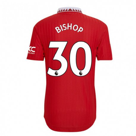Kandiny Lapset Nathan Bishop #30 Punainen Kotipaita 2022/23 Lyhythihainen Paita T-paita