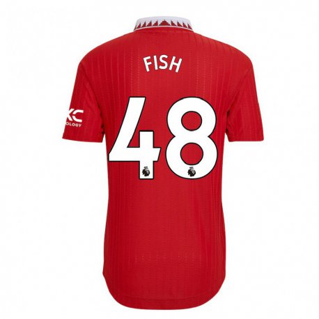 Kandiny Lapset Will Fish #48 Punainen Kotipaita 2022/23 Lyhythihainen Paita T-paita