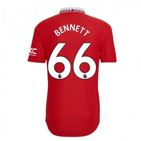 Kandiny Lapset Rhys Bennett #66 Punainen Kotipaita 2022/23 Lyhythihainen Paita T-paita