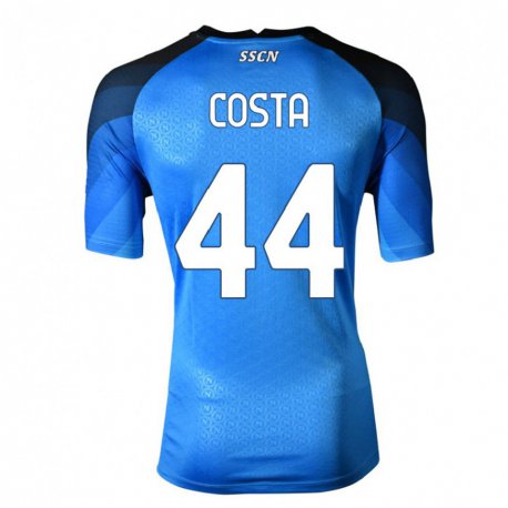 Kandiny Lapset Filippo Costa #44 Tummansininen Harmaa Kotipaita 2022/23 Lyhythihainen Paita T-paita