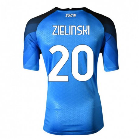 Kandiny Lapset Piotr Zielinski #20 Tummansininen Harmaa Kotipaita 2022/23 Lyhythihainen Paita T-paita