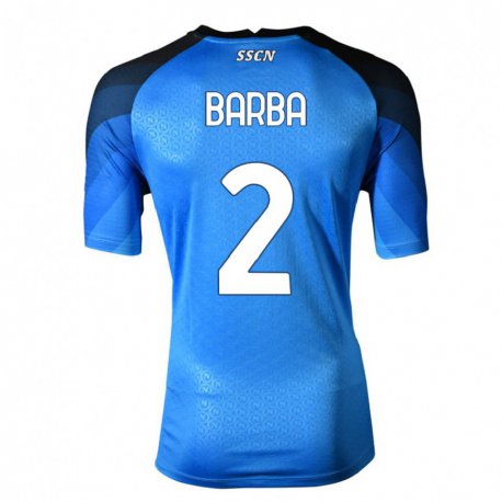 Kandiny Lapset Benedetto Barba #2 Tummansininen Harmaa Kotipaita 2022/23 Lyhythihainen Paita T-paita
