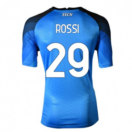 Kandiny Lapset Francesco Rossi #29 Tummansininen Harmaa Kotipaita 2022/23 Lyhythihainen Paita T-paita