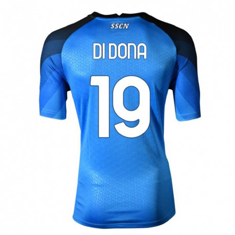 Kandiny Lapset Domenico Di Dona #19 Tummansininen Harmaa Kotipaita 2022/23 Lyhythihainen Paita T-paita