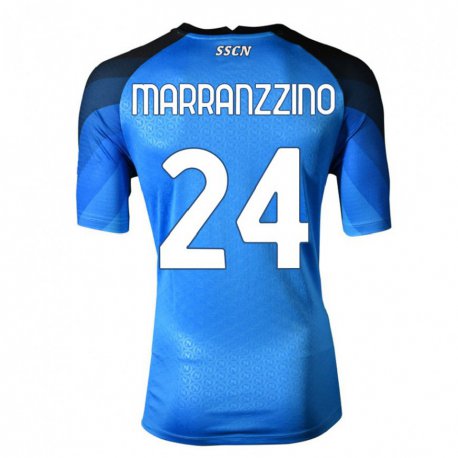 Kandiny Lapset Pasquale Marranzzino #24 Tummansininen Harmaa Kotipaita 2022/23 Lyhythihainen Paita T-paita