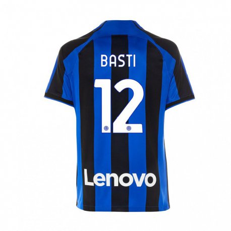 Kandiny Lapset Matteo Basti #12 Kuninkaallisen Sininen Musta Kotipaita 2022/23 Lyhythihainen Paita T-paita