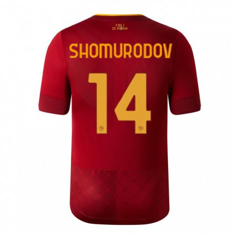 Kandiny Lapset Eldor Shomurodov #14 Ruskea Punainen Kotipaita 2022/23 Lyhythihainen Paita T-paita