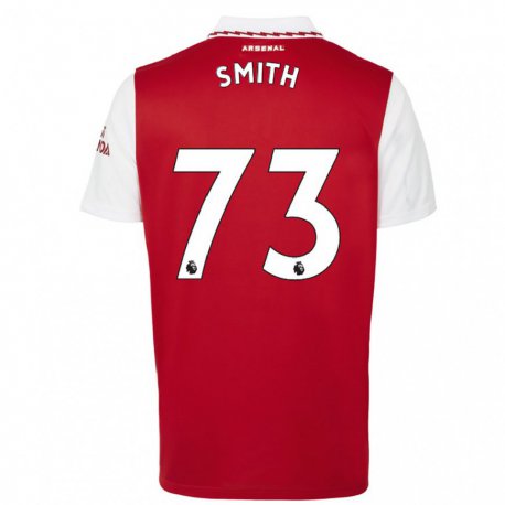 Kandiny Lapset Tom Smith #73 Punainen Valkoinen Kotipaita 2022/23 Lyhythihainen Paita T-paita