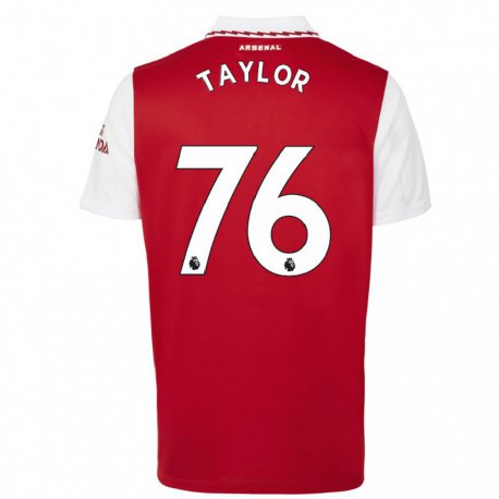 Kandiny Lapset Kido Taylor Hart #76 Punainen Valkoinen Kotipaita 2022/23 Lyhythihainen Paita T-paita