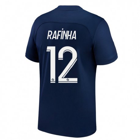 Kandiny Lapset Rafinha #12 Tumma Sininen Punainen Kotipaita 2022/23 Lyhythihainen Paita T-paita