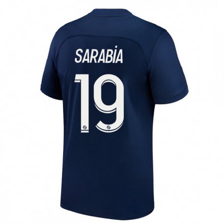 Kandiny Lapset Pablo Sarabia #19 Tumma Sininen Punainen Kotipaita 2022/23 Lyhythihainen Paita T-paita