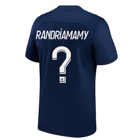 Kandiny Lapset Mathyas Randriamamy #0 Tumma Sininen Punainen Kotipaita 2022/23 Lyhythihainen Paita T-paita