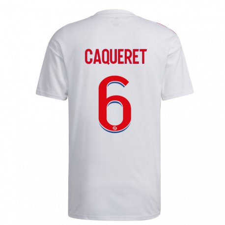 Kandiny Lapset Maxence Caqueret #6 Valkoinen Sininen Punainen Kotipaita 2022/23 Lyhythihainen Paita T-paita