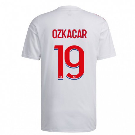 Kandiny Lapset Cenk Ozkacar #19 Valkoinen Sininen Punainen Kotipaita 2022/23 Lyhythihainen Paita T-paita