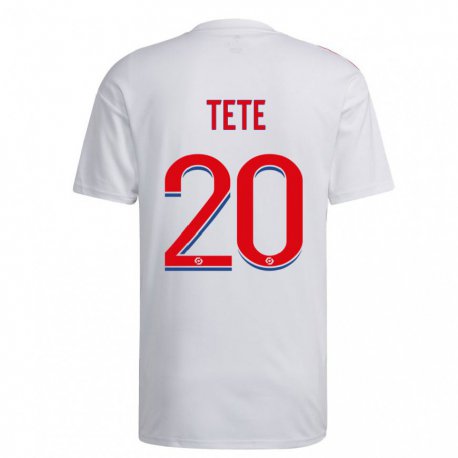 Kandiny Lapset Tete #20 Valkoinen Sininen Punainen Kotipaita 2022/23 Lyhythihainen Paita T-paita