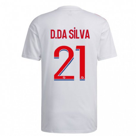 Kandiny Lapset Damien Da Silva #21 Valkoinen Sininen Punainen Kotipaita 2022/23 Lyhythihainen Paita T-paita