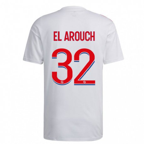 Kandiny Lapset Mohamed El Arouch #32 Valkoinen Sininen Punainen Kotipaita 2022/23 Lyhythihainen Paita T-paita