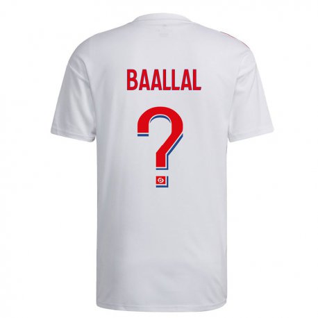 Kandiny Lapset Abdellah Baallal #0 Valkoinen Sininen Punainen Kotipaita 2022/23 Lyhythihainen Paita T-paita