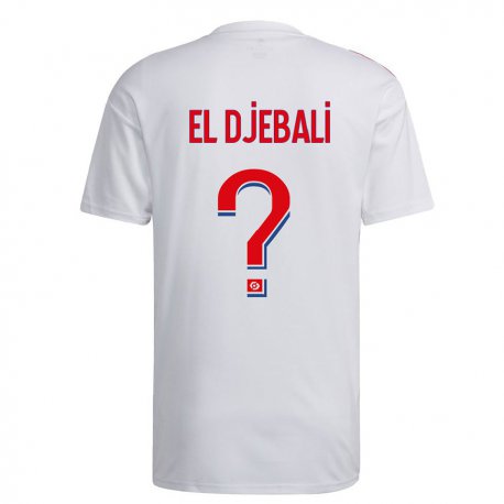 Kandiny Lapset Chaim el Djebali #0 Valkoinen Sininen Punainen Kotipaita 2022/23 Lyhythihainen Paita T-paita