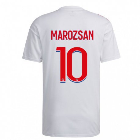 Kandiny Lapset Dzsenifer Marozsan #10 Valkoinen Sininen Punainen Kotipaita 2022/23 Lyhythihainen Paita T-paita
