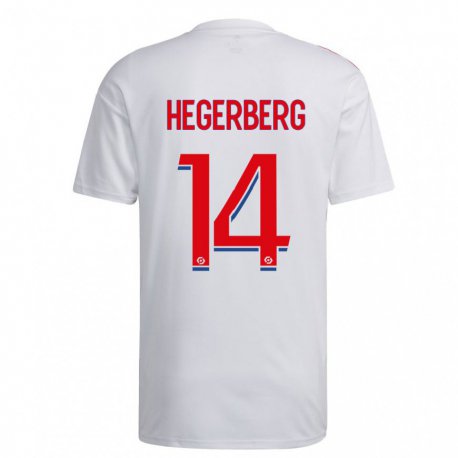 Kandiny Lapset Ada Hegerberg #14 Valkoinen Sininen Punainen Kotipaita 2022/23 Lyhythihainen Paita T-paita