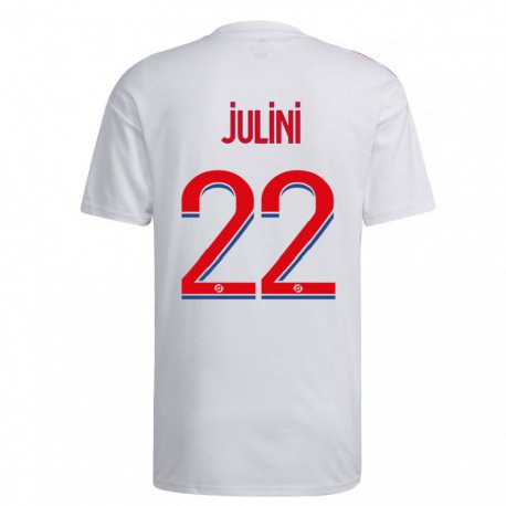 Kandiny Lapset Sally Julini #22 Valkoinen Sininen Punainen Kotipaita 2022/23 Lyhythihainen Paita T-paita