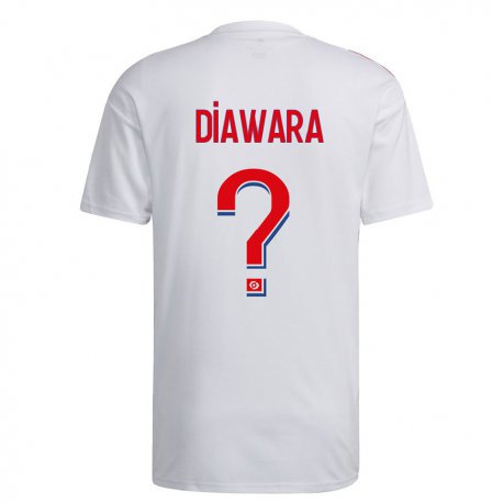 Kandiny Lapset Tidiane Diawara #0 Valkoinen Sininen Punainen Kotipaita 2022/23 Lyhythihainen Paita T-paita