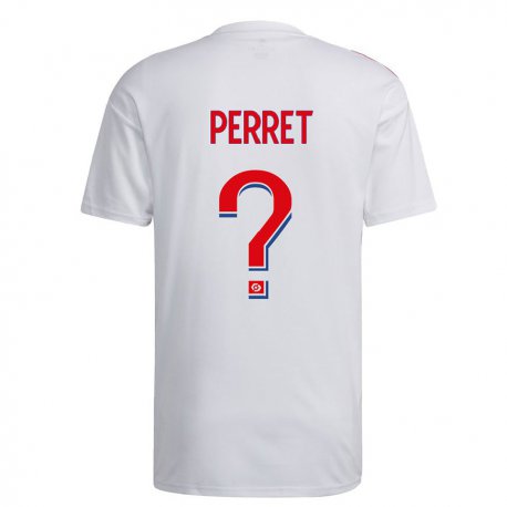 Kandiny Lapset Romain Perret #0 Valkoinen Sininen Punainen Kotipaita 2022/23 Lyhythihainen Paita T-paita