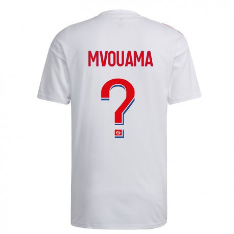 Kandiny Lapset Olivier Mvouama #0 Valkoinen Sininen Punainen Kotipaita 2022/23 Lyhythihainen Paita T-paita