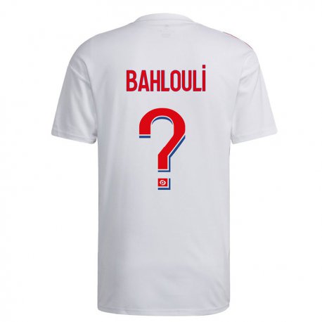Kandiny Lapset Djibrail Bahlouli #0 Valkoinen Sininen Punainen Kotipaita 2022/23 Lyhythihainen Paita T-paita