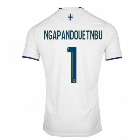 Kandiny Lapset Simon Ngapandouetnbu #1 Valkoinen Safiiri Kotipaita 2022/23 Lyhythihainen Paita T-paita