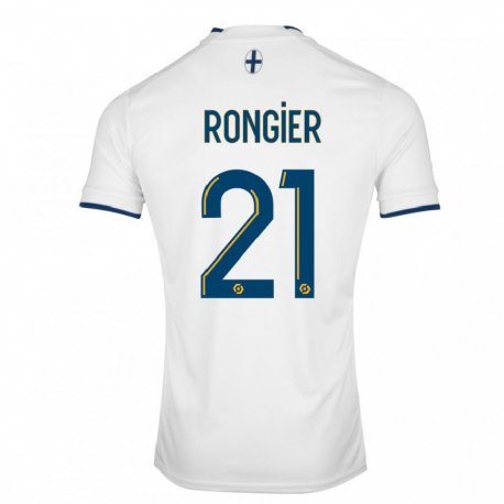 Kandiny Lapset Valentin Rongier #21 Valkoinen Safiiri Kotipaita 2022/23 Lyhythihainen Paita T-paita
