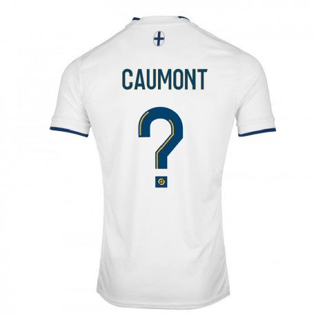 Kandiny Lapset Enzo Caumont #0 Valkoinen Safiiri Kotipaita 2022/23 Lyhythihainen Paita T-paita