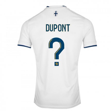 Kandiny Lapset Hugo Dupont #0 Valkoinen Safiiri Kotipaita 2022/23 Lyhythihainen Paita T-paita
