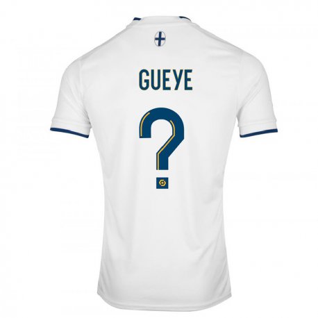Kandiny Lapset Daouda Gueye #0 Valkoinen Safiiri Kotipaita 2022/23 Lyhythihainen Paita T-paita