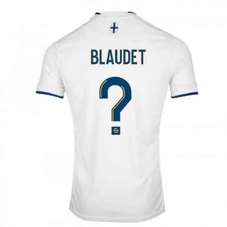 Kandiny Lapset David Blaudet #0 Valkoinen Safiiri Kotipaita 2022/23 Lyhythihainen Paita T-paita