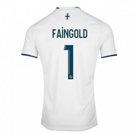 Kandiny Lapset Abbie Faingold #1 Valkoinen Safiiri Kotipaita 2022/23 Lyhythihainen Paita T-paita