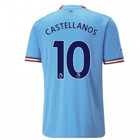 Kandiny Lapset Deyna Castellanos #10 Sininen Punainen Kotipaita 2022/23 Lyhythihainen Paita T-paita