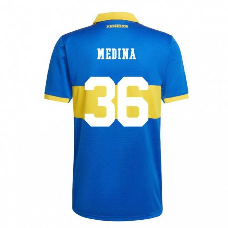 Kandiny Lapset Cristian Medina #36 Olympiakeltainen Kotipaita 2022/23 Lyhythihainen Paita T-paita