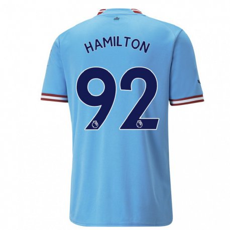 Kandiny Lapset Micah Hamilton #92 Sininen Punainen Kotipaita 2022/23 Lyhythihainen Paita T-paita